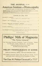 Journal - American Institute of Homopathy