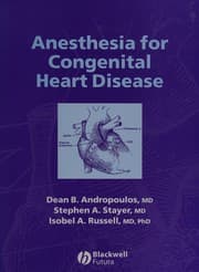 Anesthesia for congenital heart disease