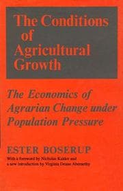 The conditions of agricultural growth