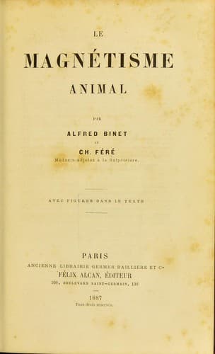 Le magnétisme animal