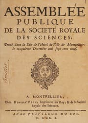 Assemblée publique de la Societé royale des sciences