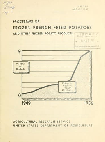 Processing of frozen french fried potatoes and other frozen potato products