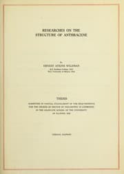 Researches on the structure of anthracene