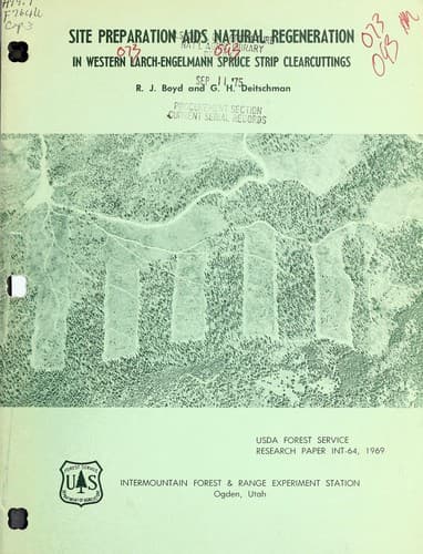 Site preparation aids natural regeneration in western larch-Engelmann spruce strip clearcuttings