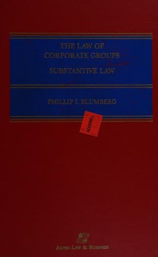 The law of corporate groups