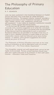 The philosophy of primary education