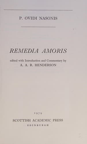 Remedia amoris
