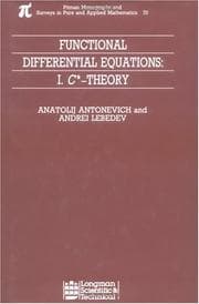 Functional differential equations