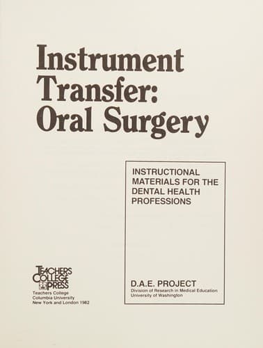 Instrument Transfer