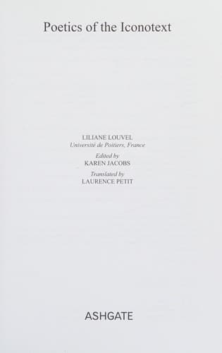 Poetics of the iconotext