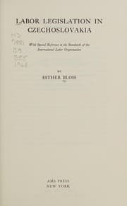 Labor legislation in Czechoslovakia