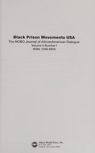 Black Prison Movements/USA