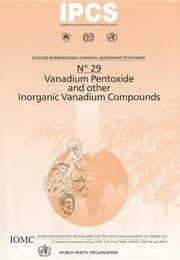 Vanadium Pentoxide and Other Inorganic Vanadium Compounds (Concise International Chemical Assessment Document)