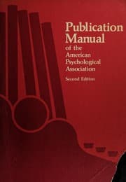 Publication Manual of the American Psycological Association