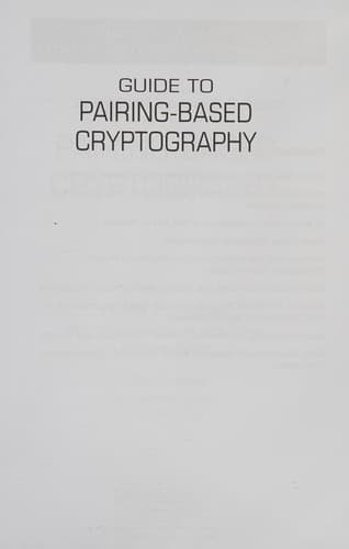 Guide to Pairing-Based Cryptography