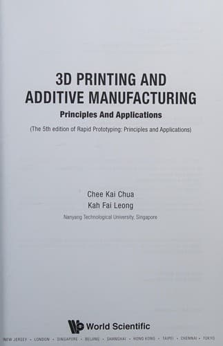 3D Printing and Additive Manufacturing
