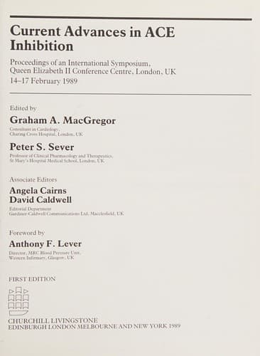 Current advances in ACE inhibition 2