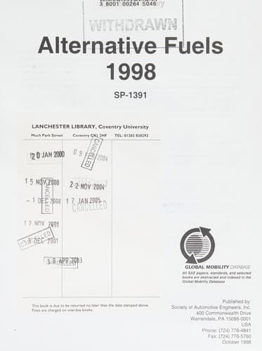 Alternative Fuels, 1998 (Sp)
