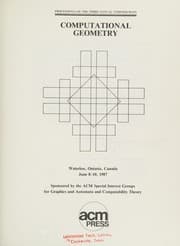 Acm 3rd Symposium on Computational Geometry Waterloo, Ontario, June 8-10 1987