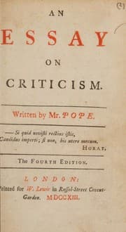 Essay on criticism