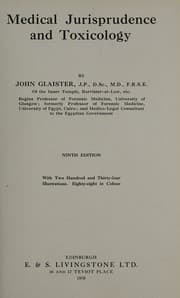 Medical jurisprudence and toxicology