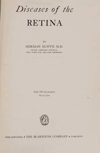 Diseases of the retina
