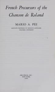 French precursors of the Chanson de Roland