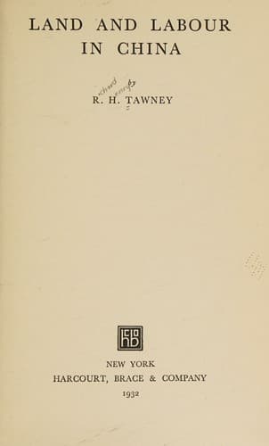 Land and labor in China