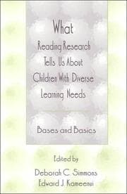 What reading research tells us about children with diverse learning needs
