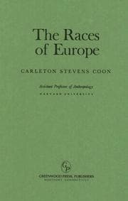 The races of Europe