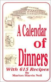 A calendar of dinners, with 615 recipes
