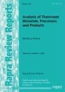 Analysis of Thermoset Materials, Precursors And Products (Rapra Review Reports)