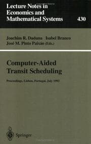 Computer-aided transit scheduling