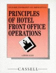 Principles of hotel front office operations