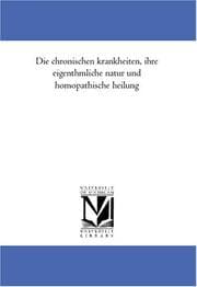 Die chronischen Krankheiten