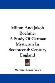 Milton and Jakob Boehme