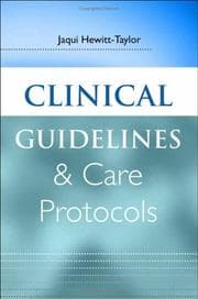 Clinical guidelines and care protocols