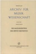 Die Bach-Rezeption des späten Beethoven