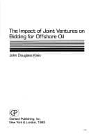 The impact of joint ventures on bidding for offshore oil