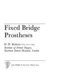 Fixed bridge prostheses