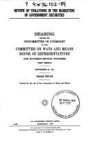 Review of violations in the marketing of government securities