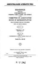 Agricultural-based alternative fuels