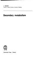Secondary metabolism