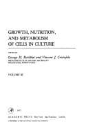 Growth, nutrition, and metabolism of cells in culture