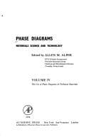 Phase Diagrams (Refractory Materials Monograph)