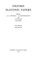 Oxford Slavonic Papers
