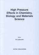 High Pressure Effects in Chemistry, Biology and Materials Science (Defect & Diffusion Forum)