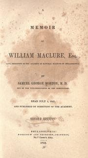 A memoir of William Maclure, esq