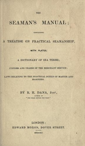 The seaman's manual