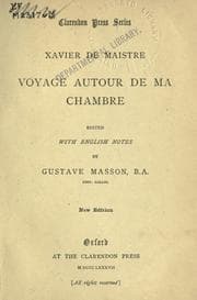 Voyage autour de ma chambre